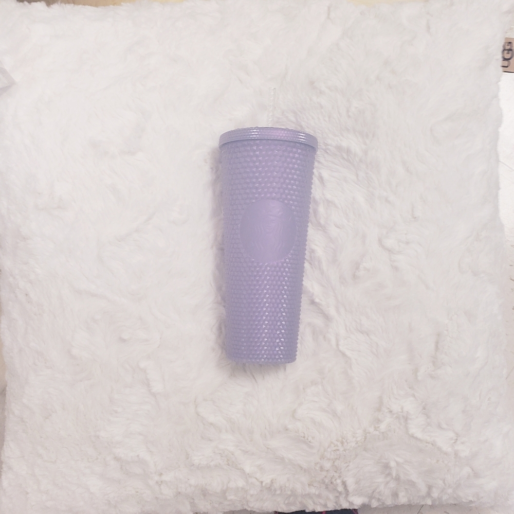Starbucks 2021 Holiday Icy White Lilac Bling Studded Venti Reusable Tumbler - Picture 2 of 8